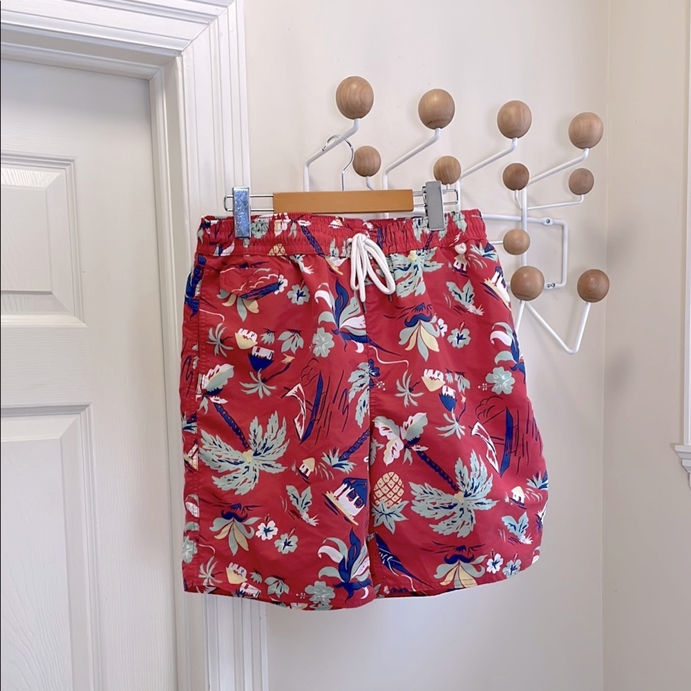 Ralph Lauren - Classic Floral Swim Shorts - red / blue - M